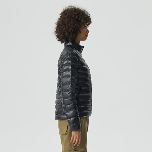 Fitouch Skyline Puff Women's Packable Down Jacket - Ultra-Lightweight Mid-Length Black Coat for Comfort and Warmth - Image 3