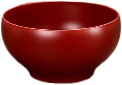Karin Honpo Aizu Nuri Marumi Wan Soup Bowl Red