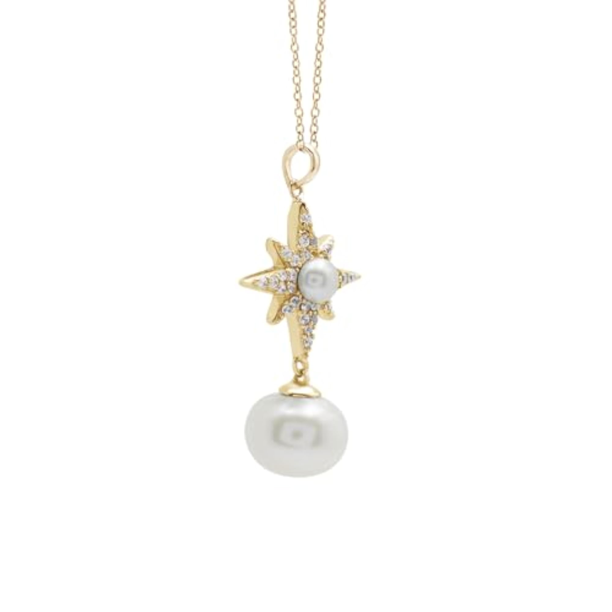 Authentic Pearl Gemstone 925 Sterling Silver Necklace