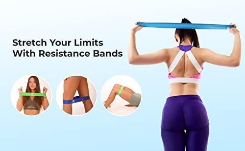 Pacific Craze Pro Resistance Bands For Working Out Women Workout Exercise Bands For Men Body Stretching Home Gym Training, Physical Therapy, Set Of 5 Durable Strength Bands #TOP5