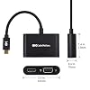 Cable Matters Aluminum USB C to HDMI VGA Adapter for Surface Pro 7, MacBook Pro, Dell XPS 13, and More - Thunderbolt 4 / USB4 / Thunderbolt 3 Port Compatible