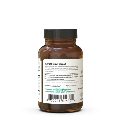 Umzu Zupoo 15-Day Supply - Relief From Temporary Bloating - Gentle Laxative Properties - Can Flush Toxins - Support Weight Management - Usa Made #TOP1