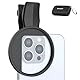 NEEWER 67mm Handy Clip Filterhalterung, kompatibel mit iPhone 16 15 Pro Max Plus 16e 14 13 mini 12, verstellbare Gewindefilter Objektivklemme mit rutschfesten Gummipads, LA007
