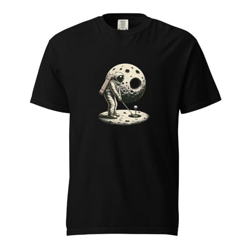 T-shirt Lune Golf haut coton épais vêtement de créateur original noir M