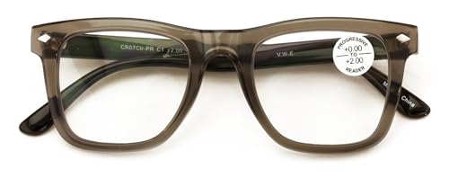 V.W.E. Men Progressive Bifocal Reading Glasses – No Line, No