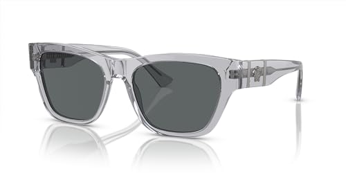 Image of Versace Man Sunglasses Havana Frame, Dark Grey Lenses, 55MM