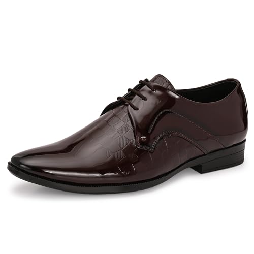 Image of Centrino Men's Formal Lace-Up Shoes | Soft,Lightweight & Comfortable Formal Shoe|Formal Lacing Oxford Shoes for Men| Stylish-Looking Footwear with Cushioned Footbed | Suitable for Office (9356)
