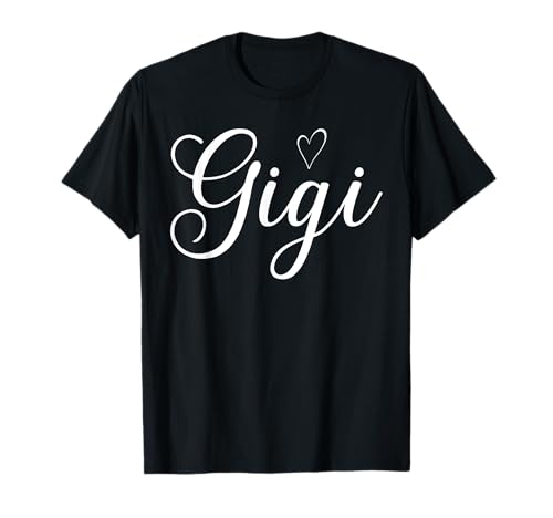 Gigi Love Heart Fun Gigi Grandma Shirt Mom Mothers Day Camiseta