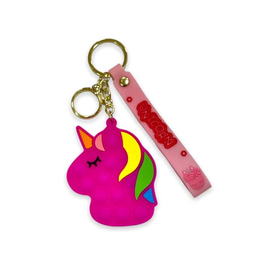Image of AUGEN Cute Pop It Coin Purse Pouch Keychain For Gifting With Key Ring Anti-Rust (Pack Of 1)