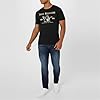 True Religion Men's Short Sleeve Metallic Buddha Tee, Black, L #1