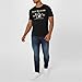 True Religion Men’s Graphic T-Shirt – Short Sleeve Metallic Buddha Tee, Mens T Shirt, Black, XX-Large