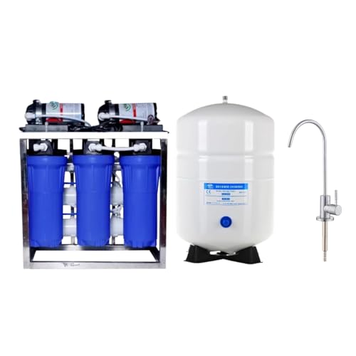 Aqua 20-30 LPH Commercial RO Water Purifier | With Capacity Of 15-20 LPH | With RO Pressure Tank | With Kitchen Sink Stainless Steel Fauset | Suitable For Domestic And Commercial Use