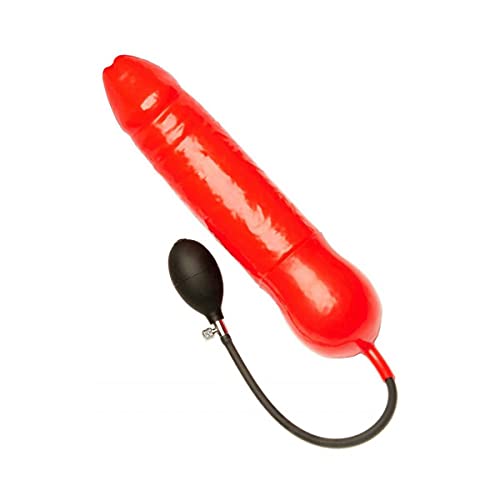 Gode gonflable rouge grand diamètre 30 x 7.5 cm MK Toys