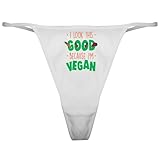 CafePress Healthy Vegan Diet Bodybuilder Veget Classic Thong Underwear, Funny Womens Panties