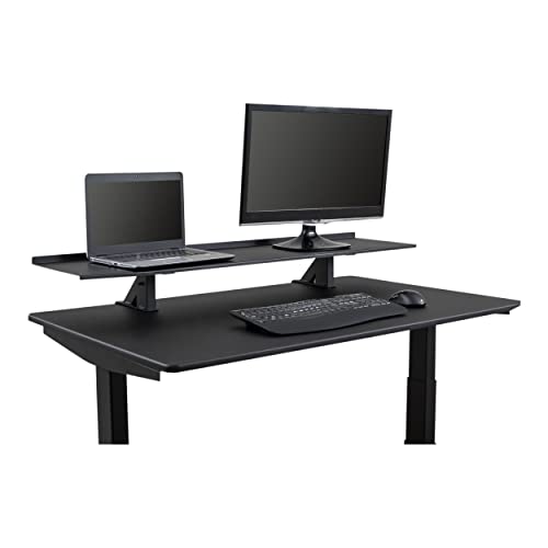 Stand Up Desk Store Clamp-On Adjustable Height Desk Shelf Monitor Stand (48