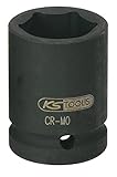 Según DIN 3129 / ISO 2725-2 KS Tools 515.1327 - Llaves de vaso de impacto, pavonado (tamaño: hexagonal, 27 mm, 3/4\")