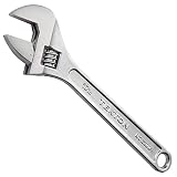6 8 10 12 Inch Silver Adjustable Wrench, 20-40 mm Wide Jaw Opening, Drop Forged Steel Heat Treated C