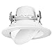 12 Watt 4"-Inch Rotatable 750 Lumens Maxxima LED Retrofit Downlight Gimbal Warm White 2700k Dimmable, E26 Straight Wire Connection, Energy Star