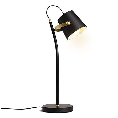 Preisvergleich Produktbild JIANGPENG Nordische schmiedeeiserne Tischlampe Verstellbarer Tisch Bein Schreibtisch Büro Schlafzimmer Nachttischlampe Student Leseaugenschutz LED Tischlampe