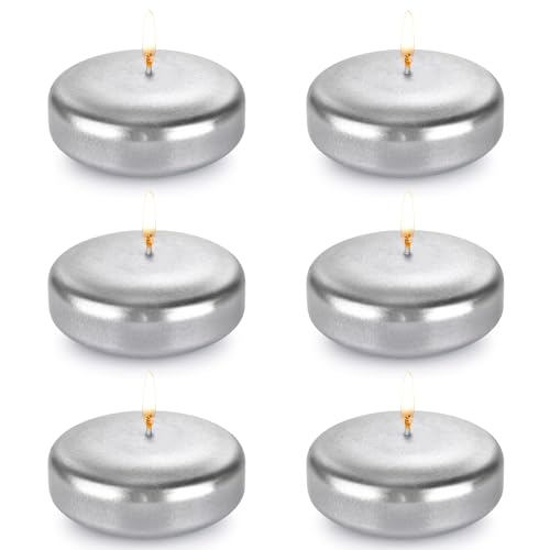 Bougies flottantes de 15h combustion cire non parfumée sans goutte lot de 24