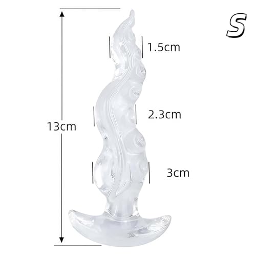 S型 アナルプラグ 触手デザイン TPE製 ワイドベース 防水 洗える 初心者対応 男女兼用 なめらか フィット設計 大人用 アダルトグッズ 4サイズ展開 (S) - 画像2