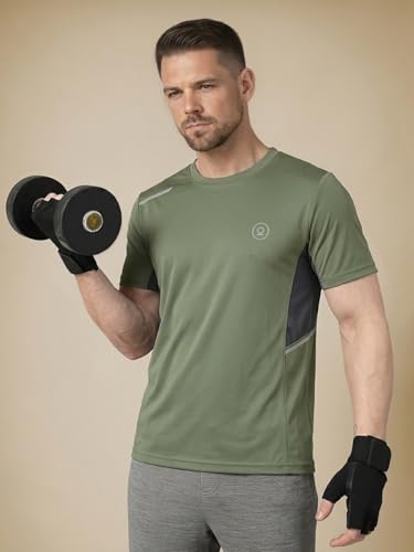 Image of CHKOKKO Gym T Shirts for Men Workout Quick Regular Dry Fit Sports Tshirt for man Breathable Moisture-Wicking Half Sleeve Round Active wear Running Boys T Shirt