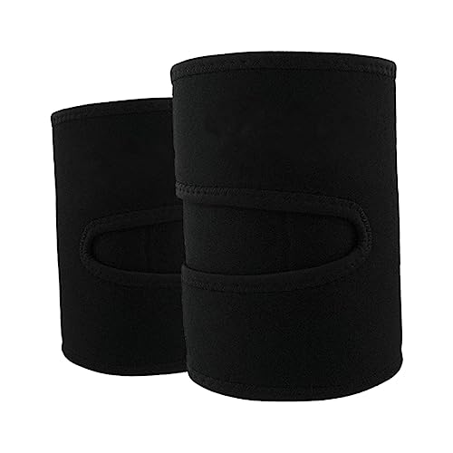 minkissy 2個 太もも汗止めバンド 太もも汗止めベルト 太ももの袖 上腿スリーブ 腕の保護 ニーブレース レッグブレース 女性用太ももブレース レッグサポート Black