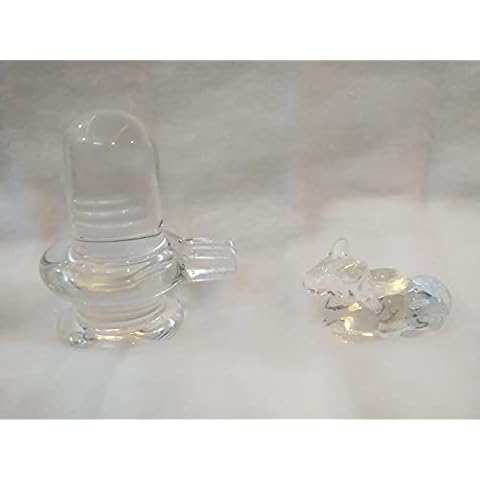 radhna Indian Traditional Crystal Lord shivling with Their Favorite one Nandi | Puja Item Cover