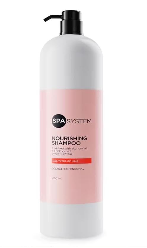 Spa System Nourishing Shampoo (1000 ml) | Enriched with apricot oil, silk amino acids & shea butter || NORMAL TO FRIZZY & UNRULY HAIR || ORIGINAL PRODUCT-image-30