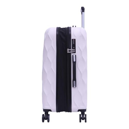 SANTINO, Mala de Viagem Marselha Rígida 360° Santino G - ASDV224G Cor: Off White