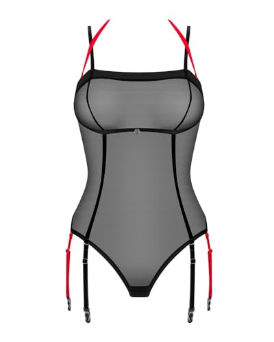 Obsessive Corps Glandez Noir XS/S avec bretelles ajustables pour galber la silhouette