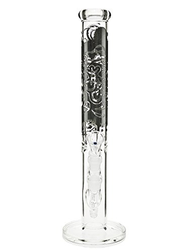 Jelly Joker Geister-Glasbong mit Street Art-Aufdruck, 45 cm, 18,8 mm - Head&Nature Bong-Kollektion – Bild 3