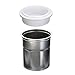 43541 Chrome Steel Pacotizing Beakers with White Lids 10 Pack Compatible with Pacojet 2/2 Plus/Junior