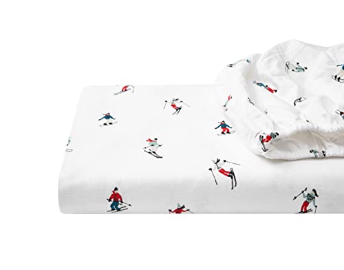 Image of Eddie Bauer - King Sheets, Cotton Flannel Bedding Set, Brushed For Extra Softness, Cozy Home Decor (Ski Slope, King)