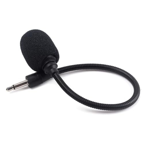 ibasenice Small Microphone for Recording 3.5mm Plug-in Condenser Mic Musical Instrument Portable Omnidirectional