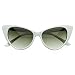SWG EYEWEAR Designer Inspired Super Cat Eye Sunglasses Snow White