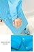 DoMii Kids Fashion Translucent Raincoat Reusable Portable Rainwear Hooded Poncho for age 3-11 Boys Girls blue M