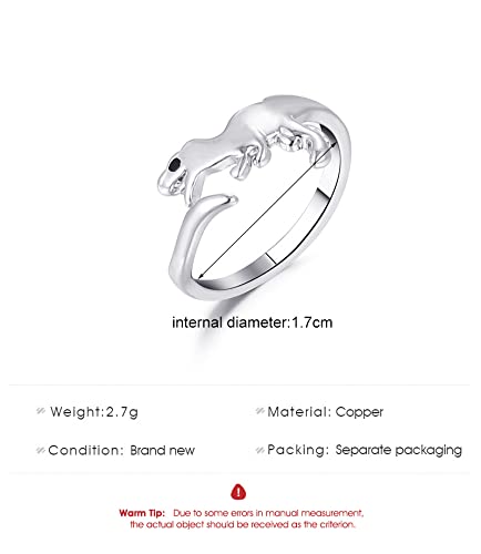 4 Pcs Butterfly Knuckle Stacking Rings Set Knuckle Heart Lightning Dinosaur Adjustable for him and her Couples Friendship Best Friends Matching Promise Love Wedding Jewelry-Gold Dinosaur