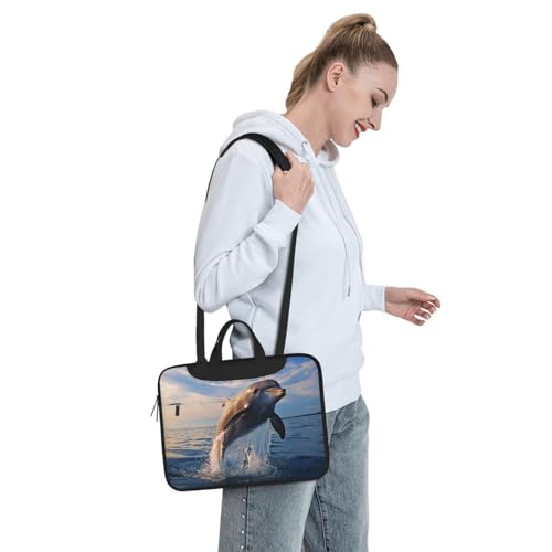 Bolso portátil impermeable para laptop 15.6 pulgadas negro miniatura 7