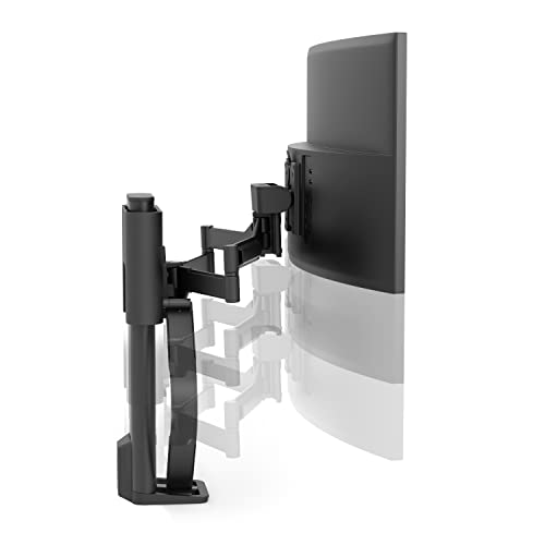 Image of Ergotron - Trace Single Monitor Arm, VESA Desk Mount - for Monitors Up to 38 Inches, 6.5 to 21.5 lbs - Matte Black