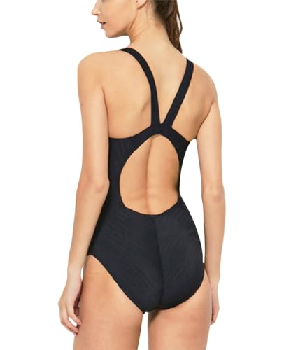 karrack Women's Athletic One Piece Swimsuit Quick Dry High Elastic Training Competition2