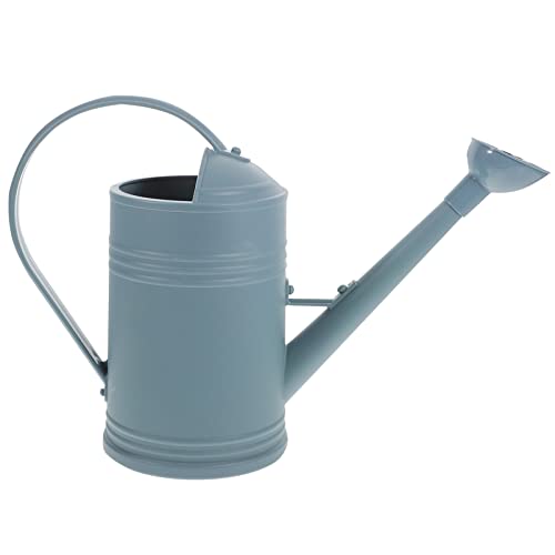 Happyyami Regadera Plantas Grande 8L con Boquilla Precisa Riego Interior Exterior Acero Inoxidable Y Plástico Mango Ergonómico Fácil Relleno Control Agua