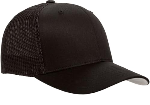 Image of Flexfit Unisex Mesh Fitted 2-Tone Trucker Hat, One Size