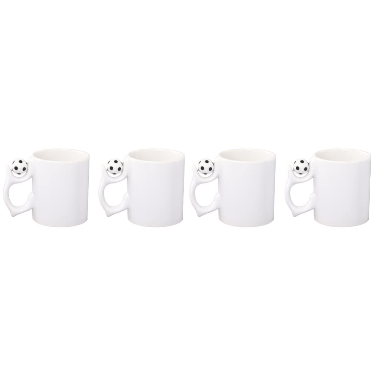 Garneck 2 Set Coppa Di Calcio Tazza Doppio Tazzine Caffe Tazze Caffe Bicchierini Da Caffe Bicchieri Caffe Tazzine Per Caffe Contenitore Per Bevande Boccale Di Latte Ceramica 2 Pezzi * 2