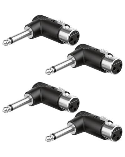 YANBORONSN Adaptateur à 90 degrés, Jack TS mâle 1/4