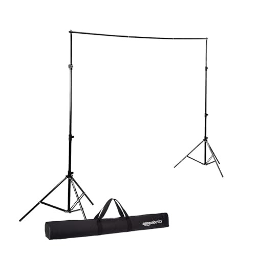 Amazon Basics Studio Background Stand Kit for Backdrop Photograph...