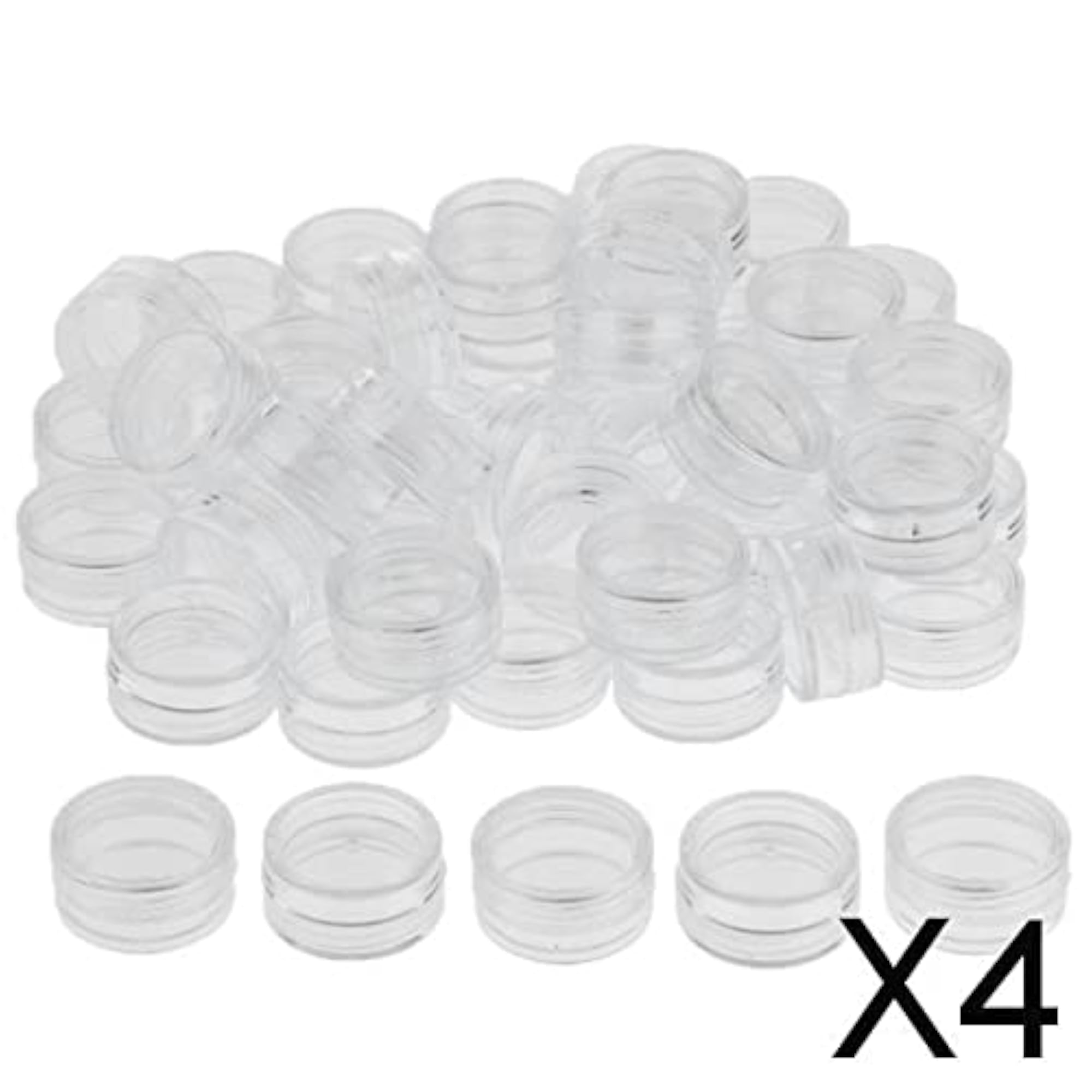3g Plastic Pot Jars, 4x50 Pieces