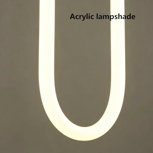 Lámpara moderna simples con iluminación LED y suspensión interior dorada para techo 3