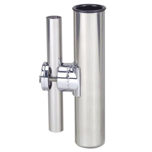 Perko 1215DP0CHR Clamp-On Fishing Rod Holder for 3/4" to 1" Rails