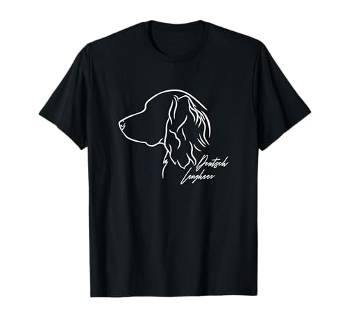 Deutsch Langhaar Profil Hunderasse Hund Hunde T-Shirt